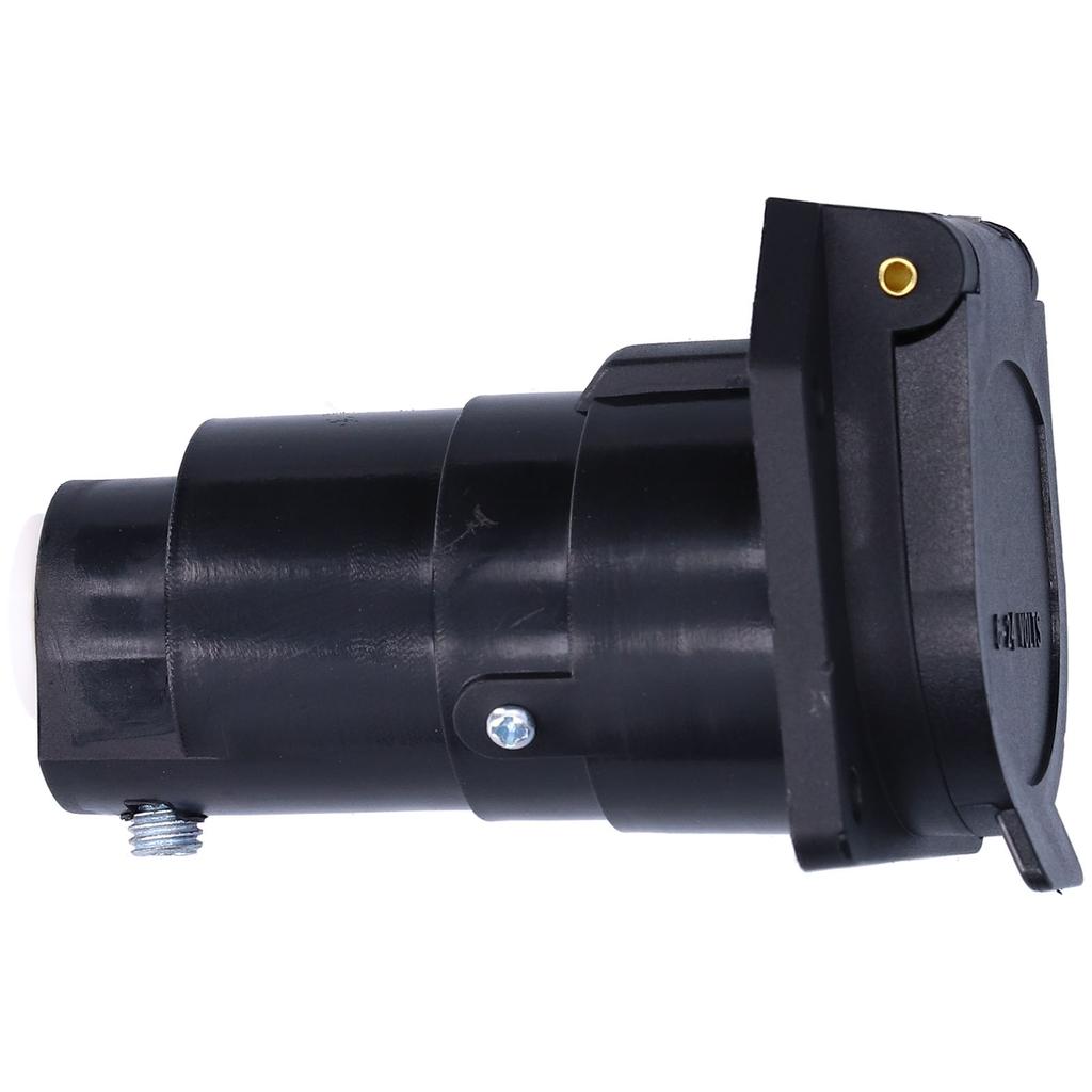6-24V 7 Way Blade Connector Socket with Spring Loaded Dust Cover for Trailers Semi Trailers RVs