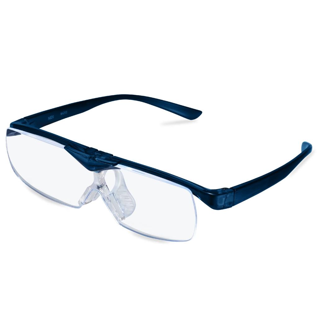 MIDI Eyeglass Suitable for Reading Available In 6 Lens Magnifier, 1.3x, 1.6x, 1.8x Magnification, Glasses, Flip-up Type, Stylish, Eyeglass-style