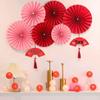 Double Happiness Retro Pearl Flower Wedding Wall Decoration Set
