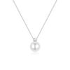 2024 New Elegant Gray Pearl Zircon Pendant Necklace for Women - Luxury High-End Style
