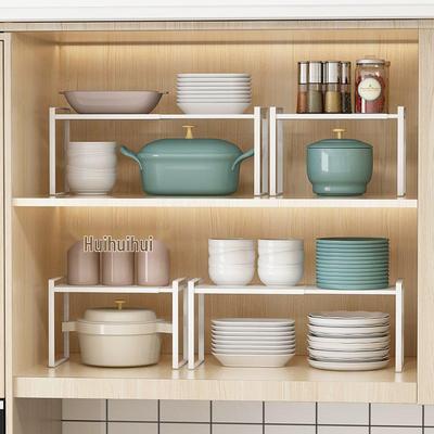 Retractable Kitchen Storage Rack - Cabinet Organizer for Spices, Pots, and Bowls
