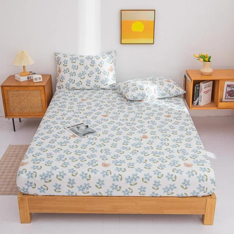 Spannbettlaken-Set mit Cartoon-Katzen, Queen-Size-Größe, süßes Kätzchen-Bettwäsche-Set, Kawaii-Katzen-Bett-Sets, Schlafzimmer-Dekoration für Kinder, Teenager und Erwachsene