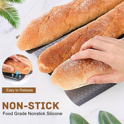 Baguette Pan French Bread Baking Mould Bakeware Groove Waves Mold Cake Oven Pastry Tray Dishes Cooking Accessories Toaster Tool