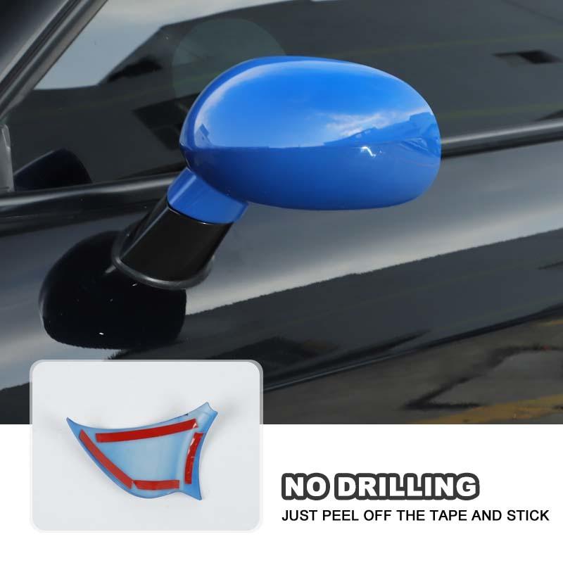 Bilbackspegel Skaldekorationsskydd för Dodge Challenger 2009 Up ABS Exteriörtillbehör