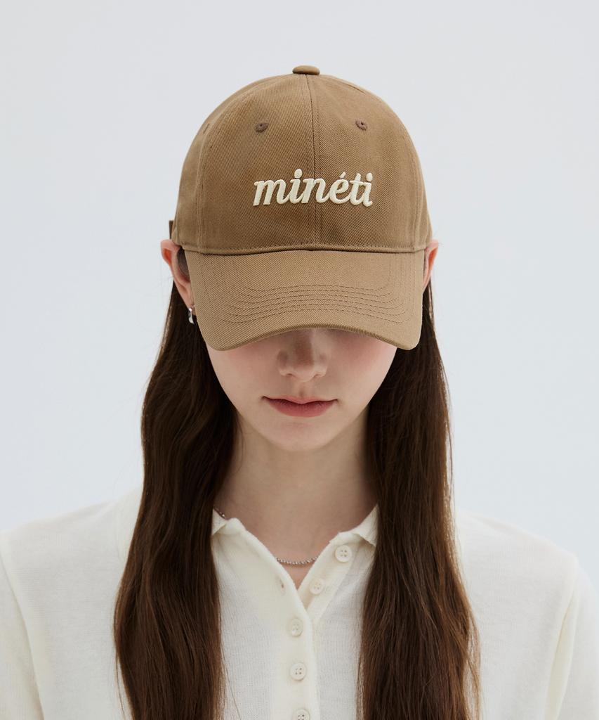 Mineti Small Head Cotton Lettering Ball Cap Y 10425 Mt
