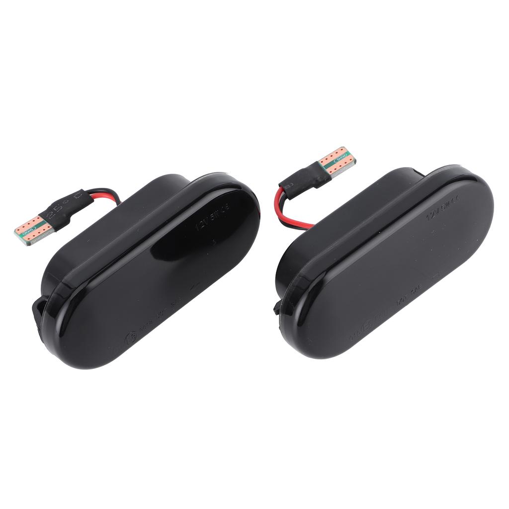 2Pcs LED Side Marker Lights Fender Turn Indicator Lamp Car Modification Smoked