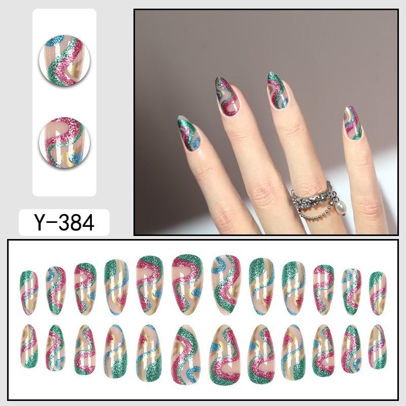 Short Press-On Nails Set With Floral Design Minimalist False Women Wearable Nail Tips In Multiple Colors
