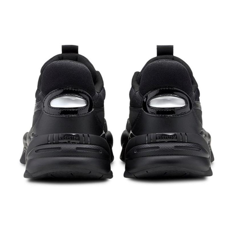 Puma RS-2K Core Unisex Mesh Fabric Synthetic Leather Minimalist Solid Color Mid-Top Lifestyle Shoes Black 375367-02