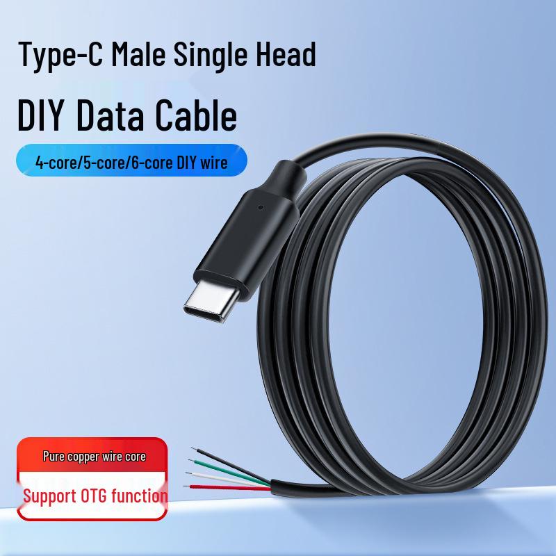 

In Stock Type-C Male/Female OTG Multi-Functional Test & Charging Cable for Smart Devices 4-core 2A OTG 0.3m