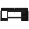 Desk Black Oak 200 x 55 x 91 cm Particleboard