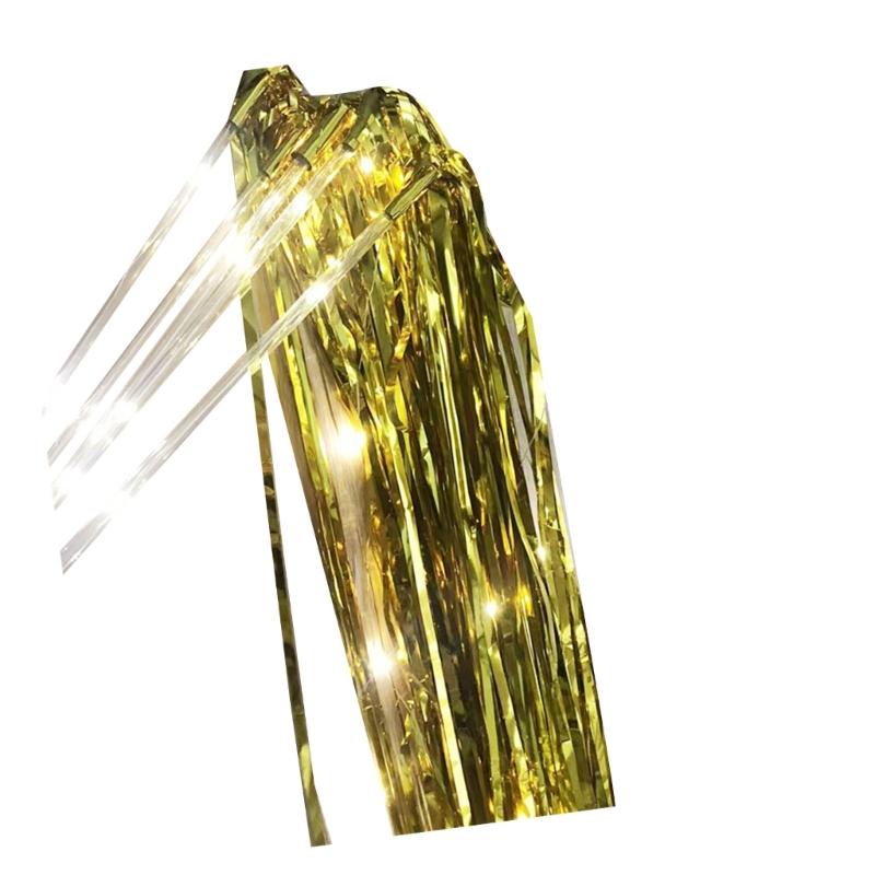 10pcs LED Tinsels Tassels Glowing Sticks For Wedding Decors And Holiday Festivities