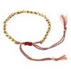 Buddhist Braided Cotton Luck Rope Bracelet Tibetan Copper Bead Bracelet Braided Rope Bracelet Gift for Families Members