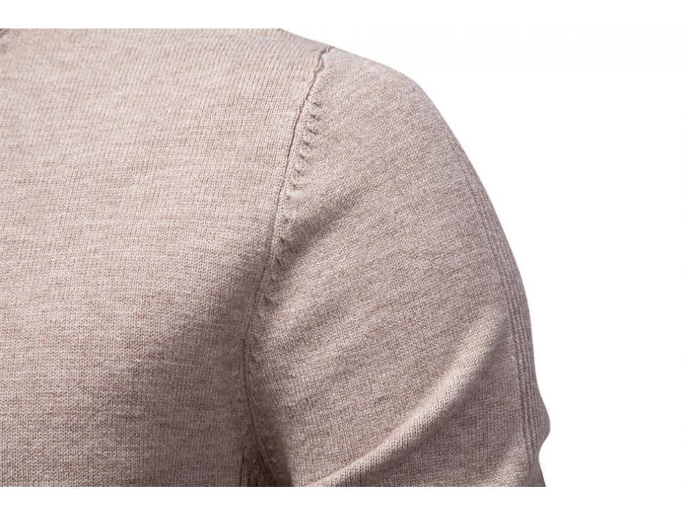 European Chic Men's High-Neck Sweater: Autumn/Winter 2025 Light Luxury Knitwear, High-End Base Layer