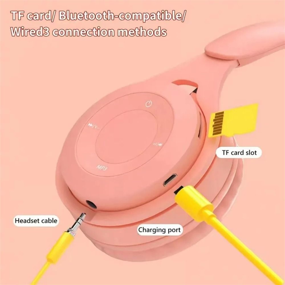 Foldable Macaron Headphones Wireless Bluetooth Headphone  for Mobile Phone/Tablet/PC/Computer