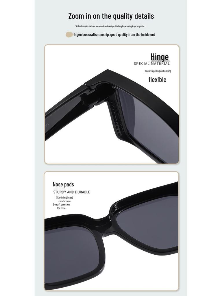 TR Polarized Prescription Sunglasses: Square Frame, UV Protection, Fashionable Driving & Outdoor Glasses.