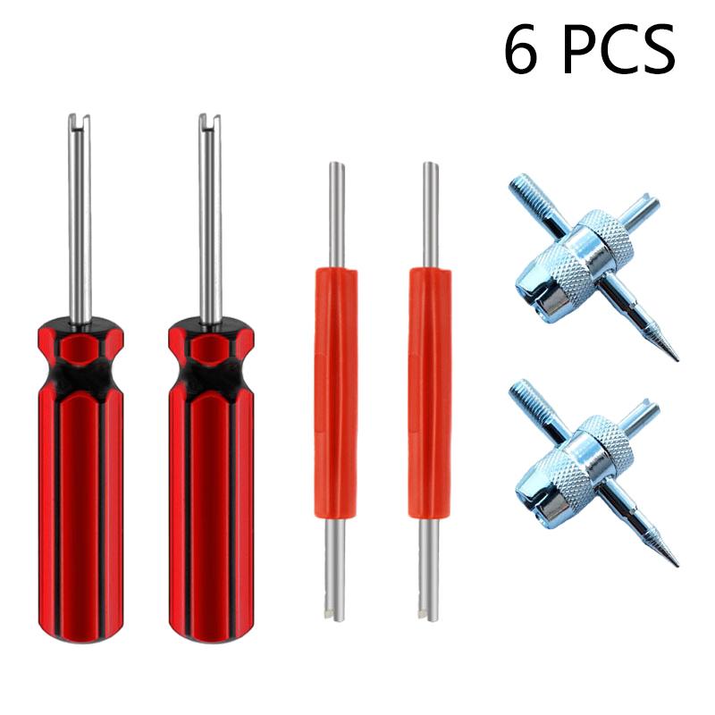 1 Set Bil Däckventil Kärna Borttagningsverktyg Insats Borttagningsverktyg För Bil Cykel Motorcykel Hjul Ventil Kärna Nyckel Skruvmejsel