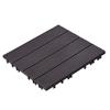 Interlocking Deck Tiles 36 Pack 12"x12" Waterproof for Porch Dark Brown
