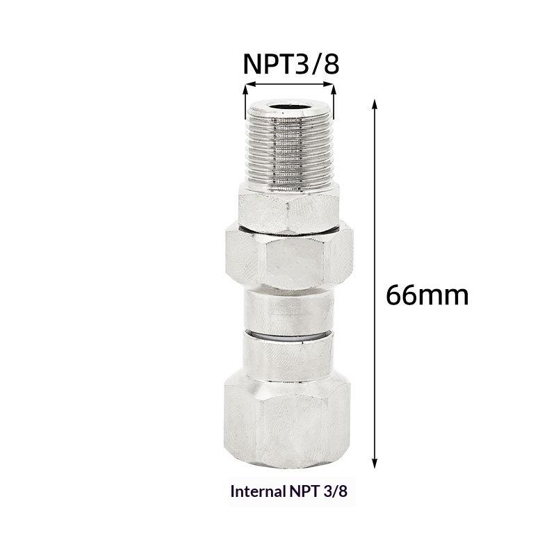1Pcs Stainless Steel Adapter Coupler High Pressure Anti Twist Wash Gun To Hose Connector M22 Swivel Fitting
