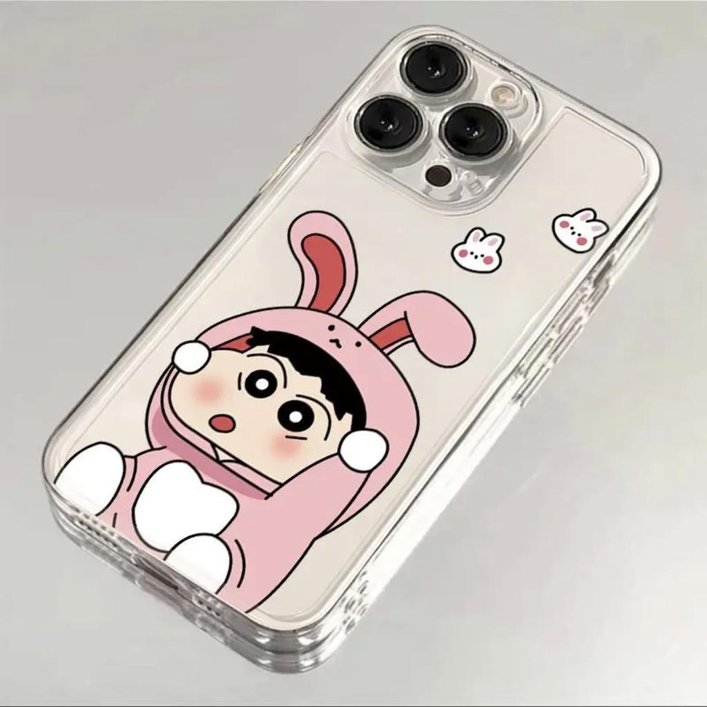 Crayon Shin Is Suitable for Apple 15Promax Mobile Phone Case iPhone14 Transparent 12 Soft Case 11 Cartoon 13/X