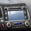 For Honda Civic 8th 2006-2011 Carbon Fiber Interior GPS Navigation Cover Trim