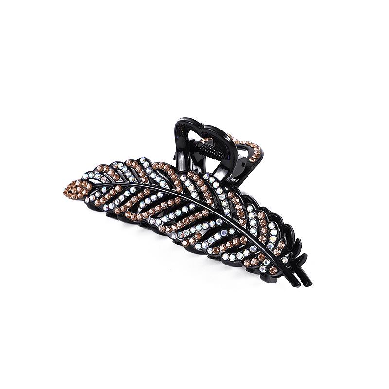 Elegant Rhinestone Diamond-Studded Shark Clip for Women