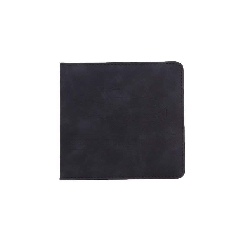 Fahrzeugschein-, Führerschein- und Versicherungskartenhalter - Leder Fahrzeug Handschuhfach Automobil Dokumente Papierkram Organizer