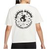 Nike Loose Fit Round Neck Short Sleeve T-Shirt With Back Letter Pattern Women Tops Sail-White DQ3308-133