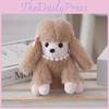 Cute Plushie Poodle Keychain Realistic Animal Shape Gift Decoration Backpack