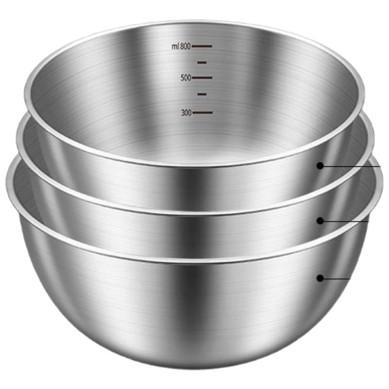 

HANDUNYOU Набір мисок для змішування з нержавіючої сталі 304