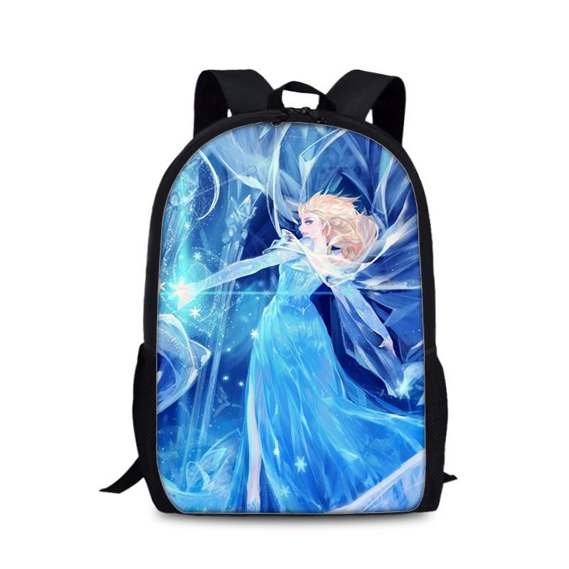Frozen Childrens Cartoon Backpack With Lightweight Nylon Material For School And Daily Use