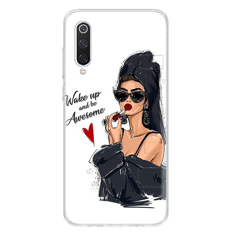 Princess Female Boss Coffee Phone Case For Xiaomi Poco X3 GT X5 X4 NFC M4 Pro M3 M2 F3 F2 F1 Mi Note 10 A3 A2 Lite A1 CC9E Funda