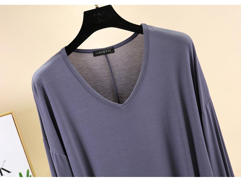 Loose V-neck Long Sleeve Women's Sun Protection T-shirt - Plus Size Summer Riding Top, Korean Style