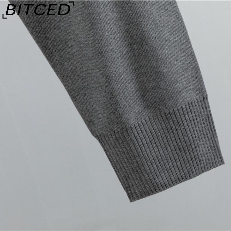 BITCED Plus-size Fashionable and Elegant Women's Spring and Autumn Casual Knitted Two-piece Set