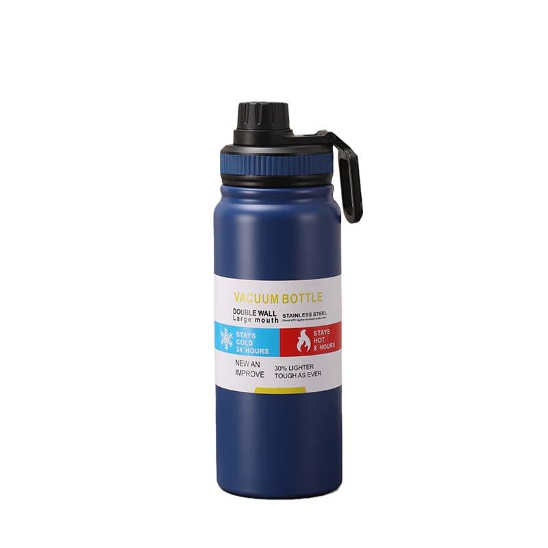 304 Stainless Steel Portable Outdoor Thermos with Handle - American Style, Large Capacity Car Water Bottle