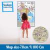 Educational Globe - 13 Inch Height Metal Base With India Political Map (70 x 100 cm) - World Globe for Home and Office Decor, Gift Item, Show Piece