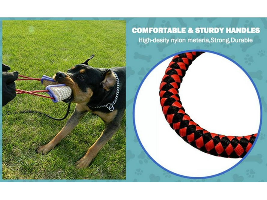 Jute Dog Bite & Chew Stick for Training German Shepherd & Malinois