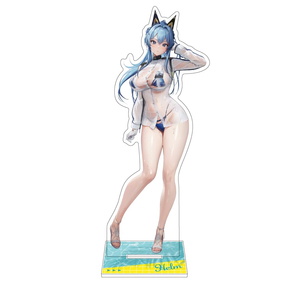 Акриловая подставка Algernon Product NIKKE Summer x H133мм или Изготовлена из акрила (ПРОДУКТ АЛДЖЕРНОНА) - - Шлем, Прибл.. W44-65 меньше,