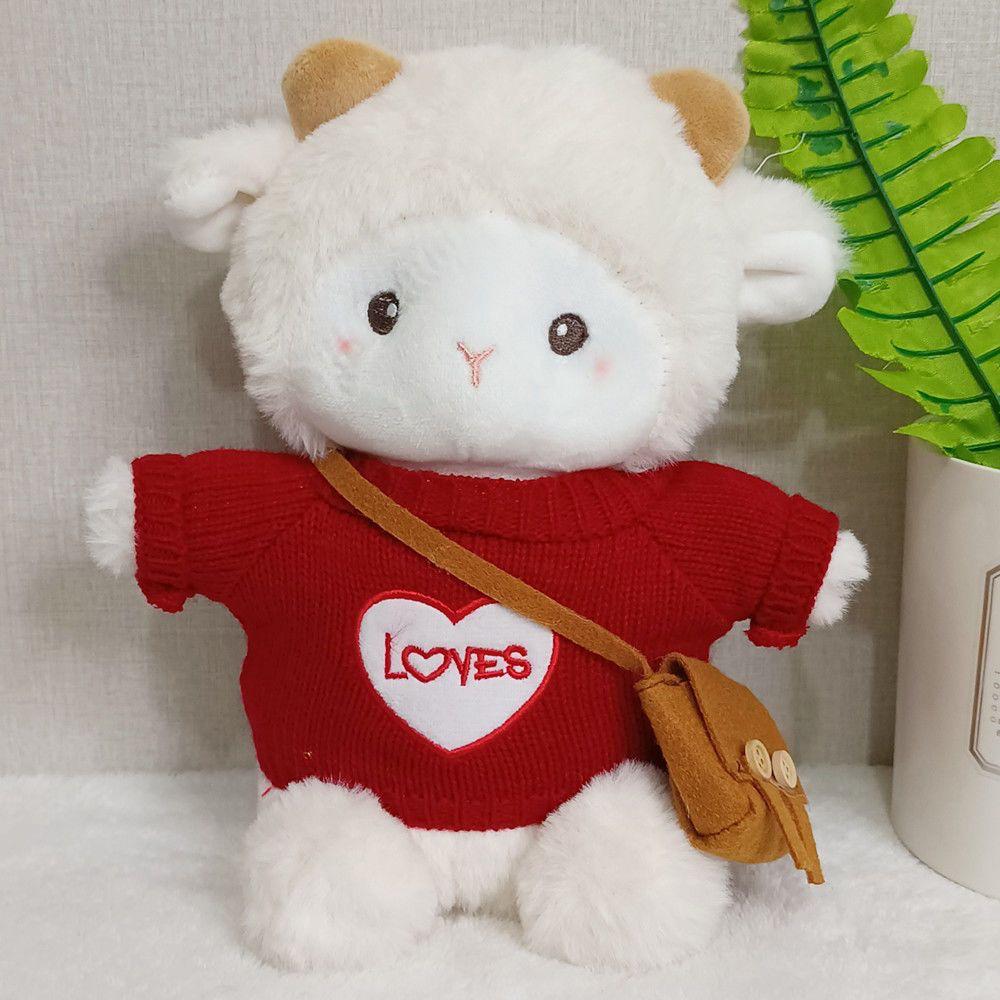 Internet Star Poki the Lamb Plush Toy: Cute Belle the Sheep Doll in Outfit - Perfect Gift for Girls