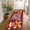 Cute Xmas Gingerbread Man Bedroom Living Room Laundry Floor Mat Entryway Area Rug Kitchen Runner Rug Anniversary Home Decor