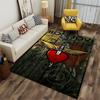 Bon Jovi Herz und Flügel Design Teppich Rutschfester Teppich geeignet für Wohnzimmer- und Schlafzimmer-Sofas