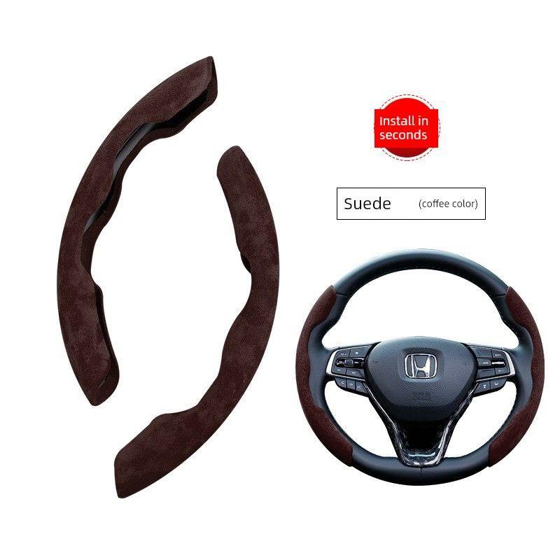 

Steering Wheel Cover, Suede Card Holder, Universal Handle Cover, Car Interior Accessories, Anti-Slip, Wear-Resistant, Scratch-Resistant Handle Cover Fleece Lined Socks [Pair]