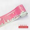 Bathroom Waist Line Sticker Self-adhesive Waterproof Living Room Bedroom Kitchen Skirting Line Tile Sticker Pvc Wallpaper Decorative Wall Sticker