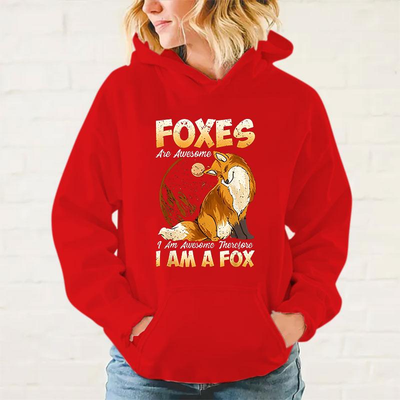 New Fashion Fox Printed Hoodie Women Men Autumn Winter Warm Sweatshirt Hip Hop Harajuku Streetwear Long Sleeve Pullover