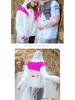 Qinfei Unisex Long Travel Rain Poncho with High-Frequency Heat-Pressed Seams