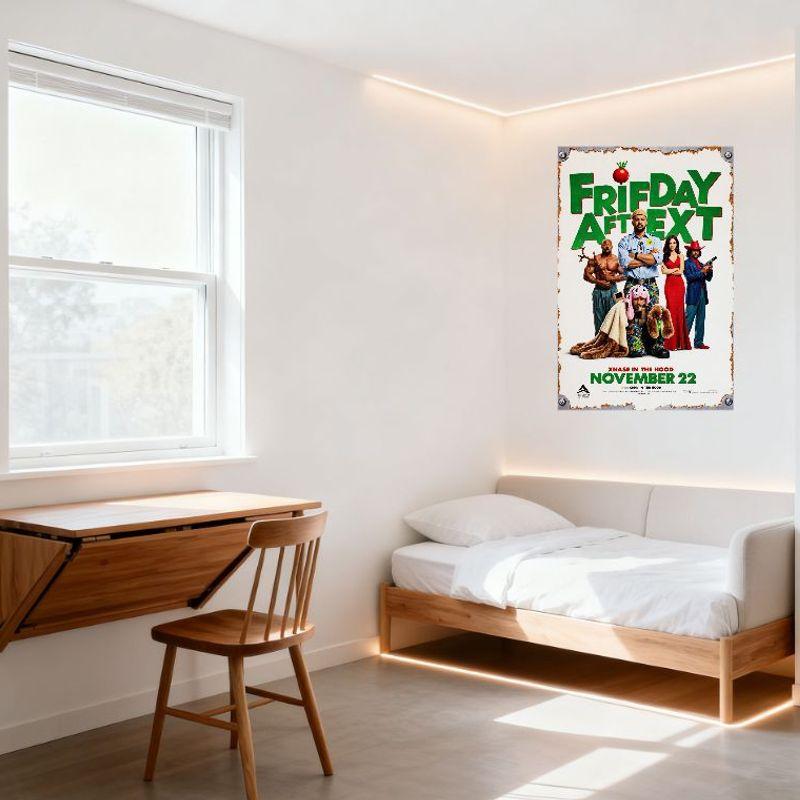 Friday After Next Movie Metal Tin Sign Vintage Comedy Film Poster for Man Cave Home Bar Club Decor
