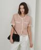 Oyy Rune Classic Tweed Jacket_Beige Pink
