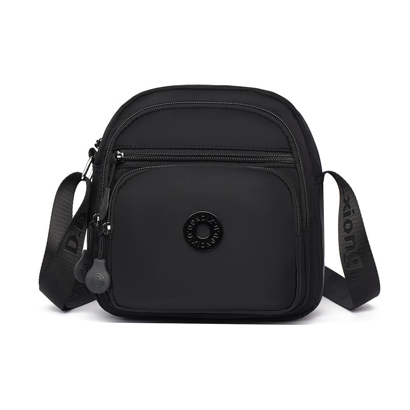

Stylish Ladies Single Shoulder Bag Oxford Cloth Crossbody Purse with Adjustable Strap Multi-way Carry Handbag for Work Outdoor чёрный