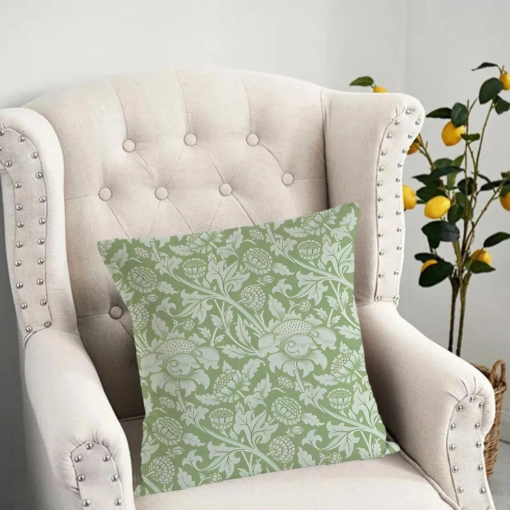 Retro Flower Pillowcase Dormitory Decoration Office Living Room Sofa Home Pillowcase