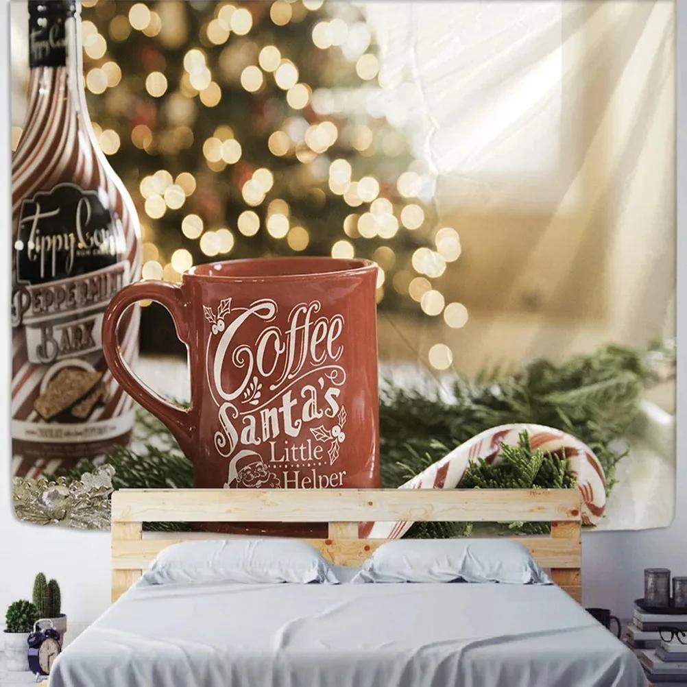 Christmas Tree Snowman Decorative Tapestry Home Living Room Bedroom Wall Decoration