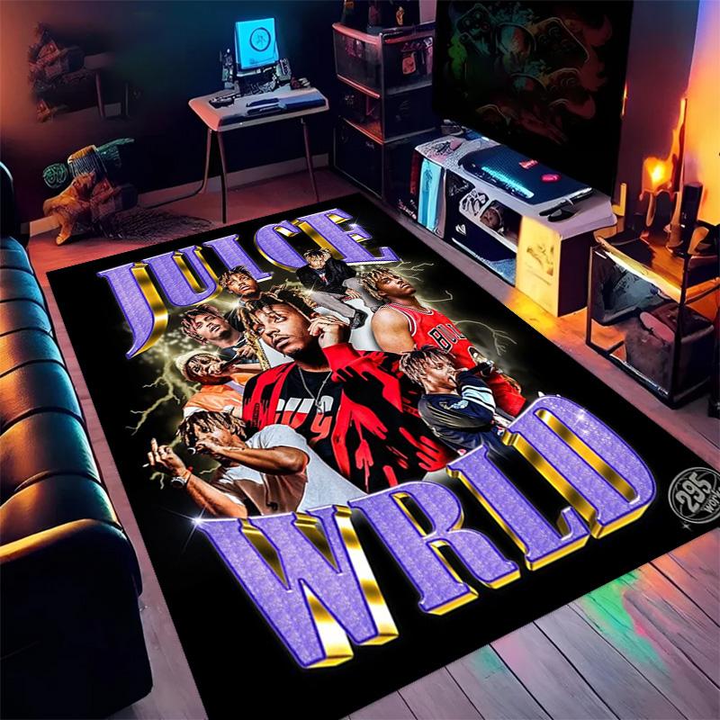 Juice Wrld: Legacy Music Passion Carpet Printing Suitable for All Seasons Bathroom Mat Fashion Office Chair Cushion